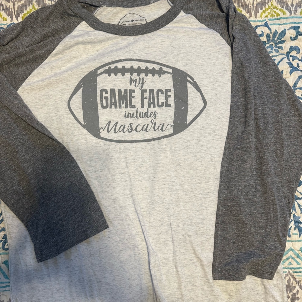 Charcoal and Light Gray Raglan Tee